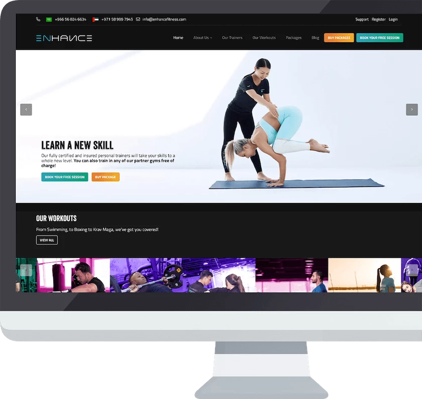 webdesign enhance fitness