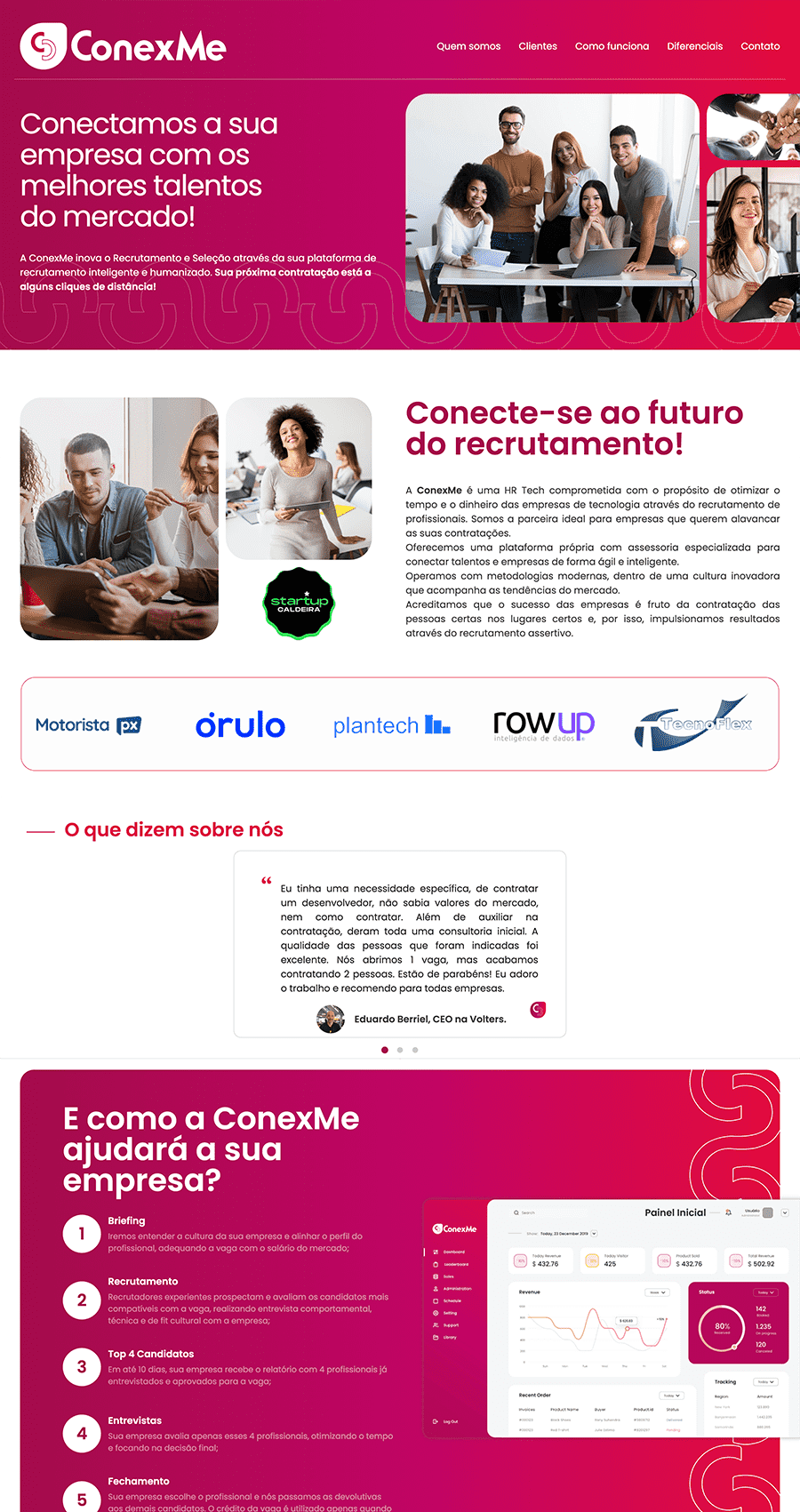 Desenvolvimento de Landing Page: Conexme