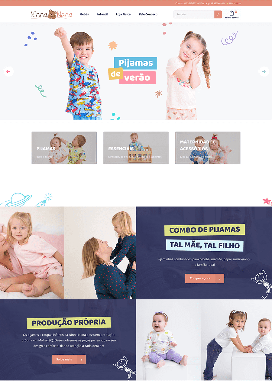 Desenvolvimento de Landing Page: Ninna Nana