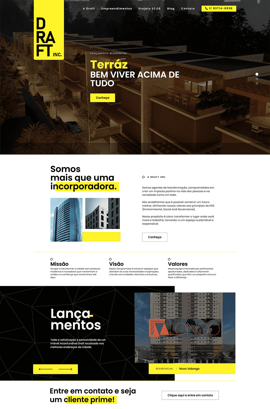 Desenvolvimento de Landing Page: Draft